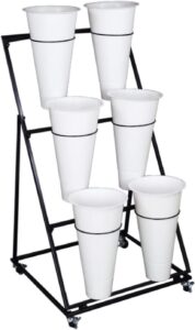 Image 1 of plant stand with wheels