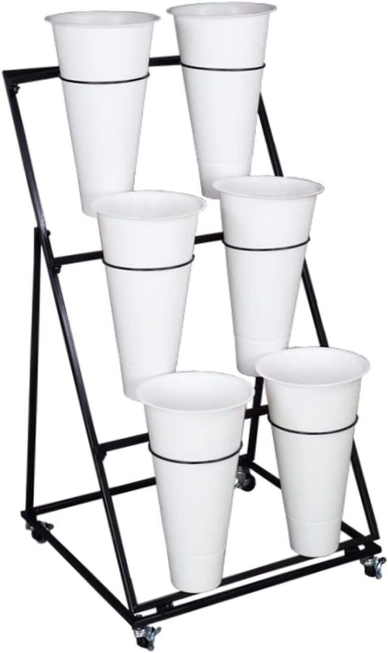 Image 1 of plant stand with wheels