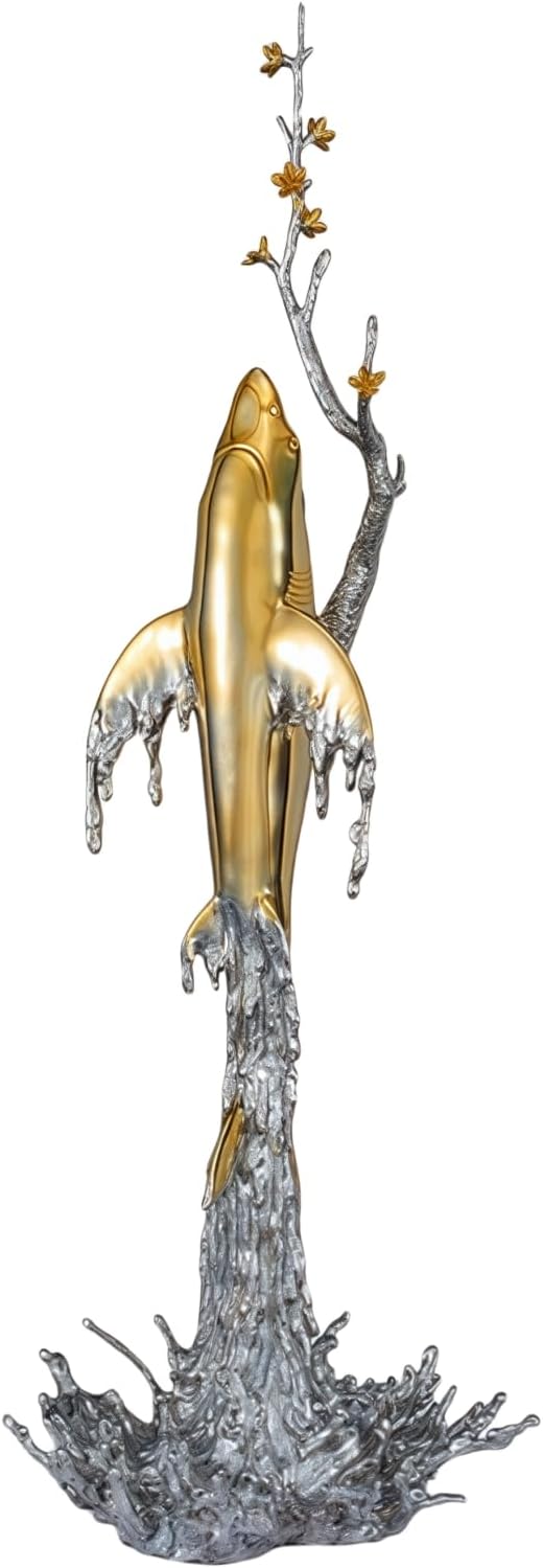 Image 1 of pure copper whale statue worth it