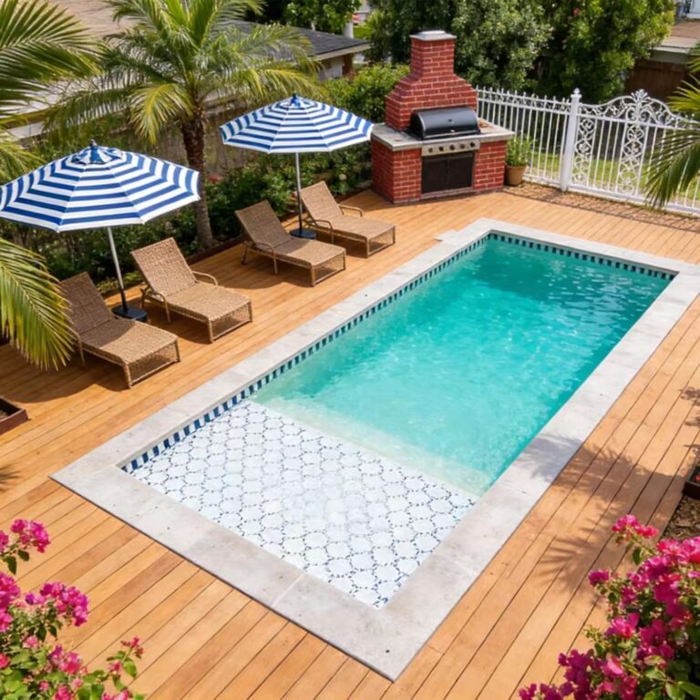 Image 1 of rectangular above ground pool