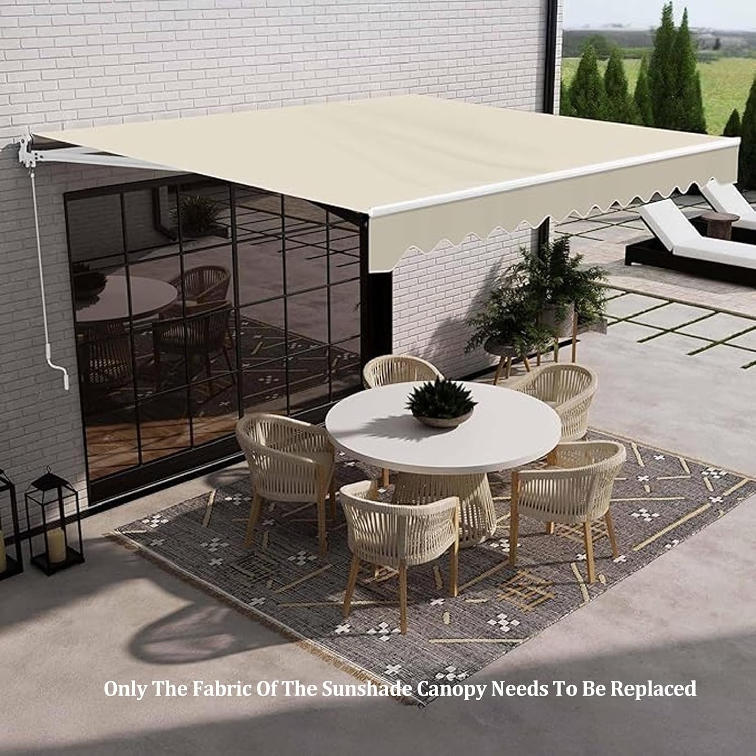 replace awning fabric retractable,should I replace my retractable awning fabric,awning replacement fabric vs new awning,retractable awning fabric pros cons,best awning replacement fabric worth buying,waterproof awning fabric replacement unboxing and complete package contents