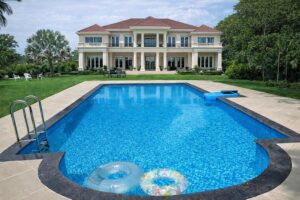 Image 1 of roman style fiberglass pool pros cons