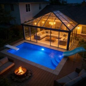 Image 1 of shipping container swimming pool