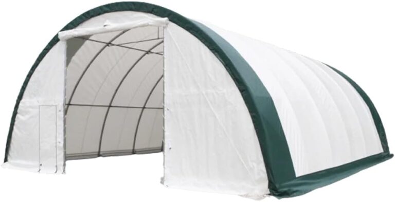 Image 1 of single truss arch storage shelter