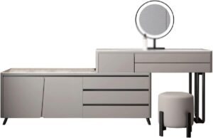 Image 1 of wooden dressing table storage cabinet